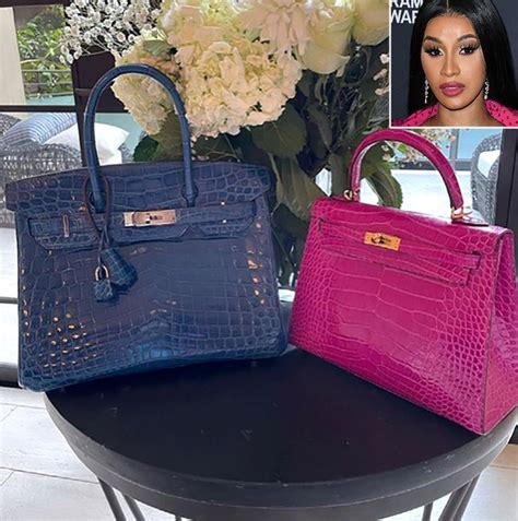 cardi birkin bag instagram.